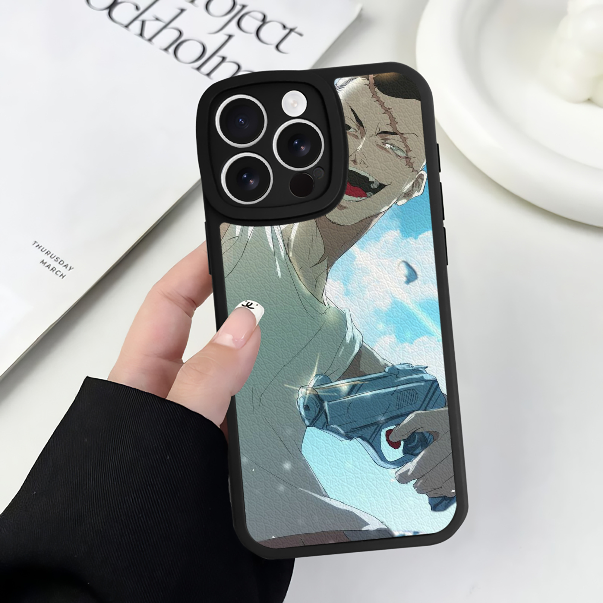 （画像用） 東京リベンジャーズ Tokyo Revengers 【iPhone 16シリーズ対応】シリコンスマホケース（レザー調） 材質：シリコン